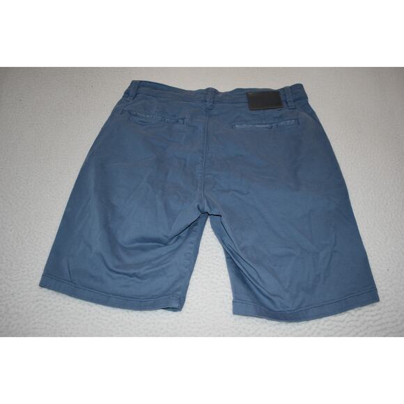 Mavi Jean Shorts Chinos Khakis Golf Mens Size 34 Flat Front Cotton Blue - Picture 6 of 6